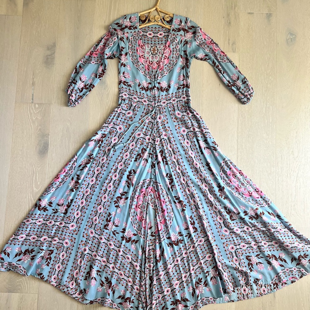 Spell Pandora Gown in Aquarium size Small